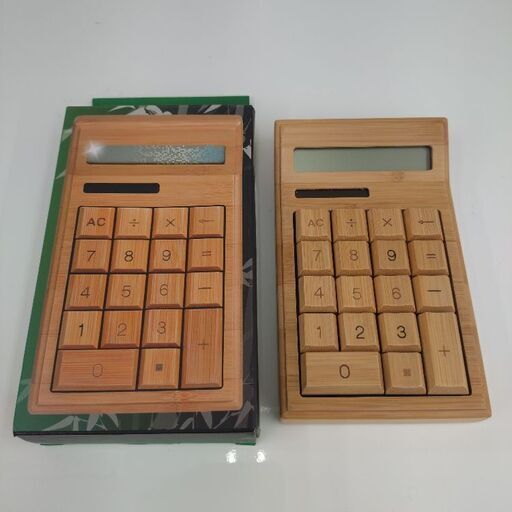 ★ジモティー割引有★ 竹のナチュラル電卓 中古品