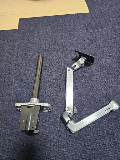 エルゴトロンLX シングル長身ポールシルバー(アルミ色)