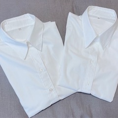 美品　白　ワイシャツ　半袖　2枚セット　まとめ売り　レディース　...