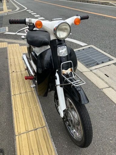 実働　リトルカブ５０cc  AA01  キャブタイプ　黒白　グリップ新品
