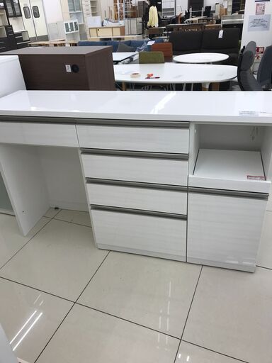 ★ジモティ割あり★ NITORI レンジ台 ホワイト H96×D42.5×W160 クリーニング済み HJ3386