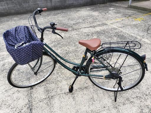 お話中ママチャリ自転車