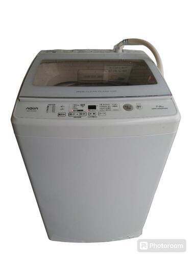 【売り切れ】AQUA　洗濯機　7kg　AQW−GV79J　2021年製