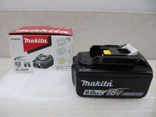 入荷！【電動工具】新品18V ６Aｈmakitaバッテリ 【電動工具高価買取･地域最大の販売面積アールワン田川】