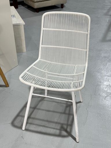 ★アームレスチェア★ ウーブン+ オリバー オランダ家具 ガーデンファニチャ 白 インテリア Woven+ イス