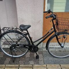 美品☆[maruishi] Legere(レジュール)27吋 ファミリーサイクル 外装6段/LEDオート(ブラック)-fender mexico classic 60s ジャズベース ラッカー