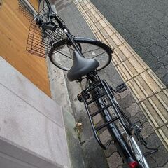 美品☆[maruishi] Legere(レジュール)27吋 ファミリーサイクル 外装6段/LEDオート(ブラック)