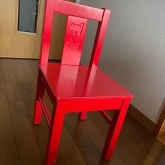 IKEA KRITTER／レッド　幼児用イス　　