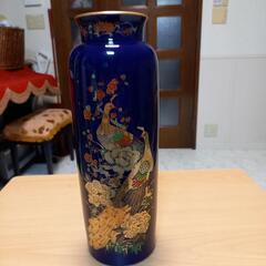 九谷焼孔雀の花瓶