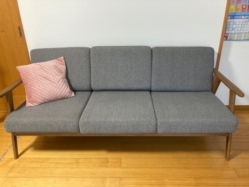 決まりました。※値下げしました 家具 ソファ 3人掛け取りに来てくださる方限定とさせていただきます