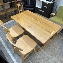 値下げしました！配達可【ダイニング4点セット】クリーニング済み【管理番号11206】