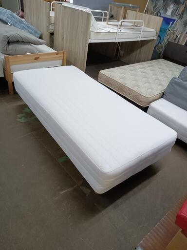 MUJI 超美品 脚付マットレス 高密度ポケットコイル シングル スチールメッシュ・洗えるカバー 家具 ベッド 無印良品