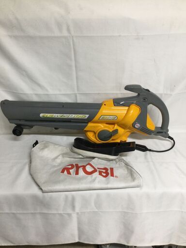 【北見市発】リョービ RYOBI ブロワバキューム RESV-1000 2017年製 黄色 掃除 粉砕 集じん機 (D5789yayY)