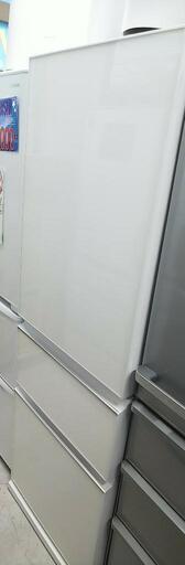 三菱 3ドア冷蔵庫 MR-CG37TEL-W 2020年製 左開き 家電 キッチン家電 冷蔵庫
