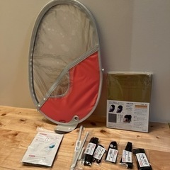 子乗せ電動自転車のレインカバーとオプションのシェードパーツも