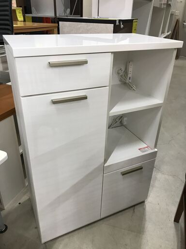 ニトリ レンジ台 白 木目調  W(幅)79.7×D(奥行き)42×H(高さ)115.2cm ※クリーニング済み
