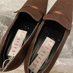 【物々交換可】茶色　ローファー　靴 パンプス　23cm