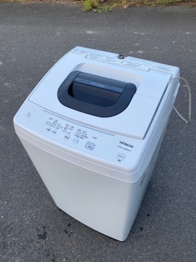 ☘️大阪市から阪南市まで配達設置無料日立洗濯機５キロ保証有り