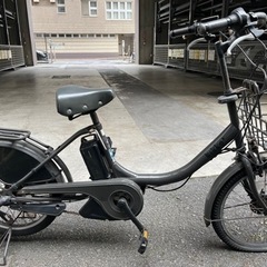 自転車 電動アシスト自転車bikke グレー