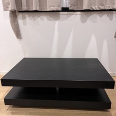  リビングテーブル 幅100cm 重厚感のあるローテーブル