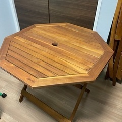 間もなく処分します】ガーデン用テーブルチェアセット