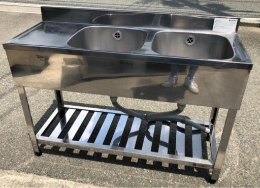 ⭐︎中古品　アズマ　2槽シンク　1200×450×800mm  厨房用品⭐︎