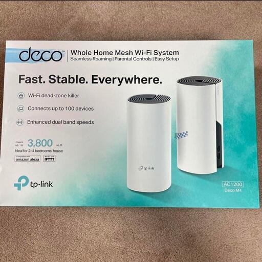 Wi-Fi   tp-link Deco M4 AC1200 メッシュ Wi-Fi ユニット2台セット