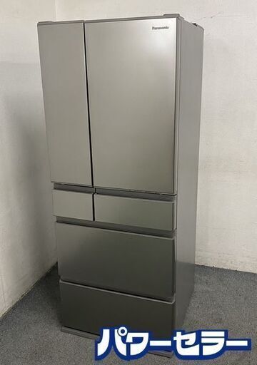 2021年製 パナソニック 6ドア冷凍冷蔵庫 483L 自動製氷 ナノイーX搭載 NR-F486MEX-S ステンレスシルバー 中古家電 店頭引取歓迎 R8404
