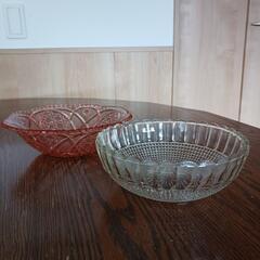【レトロなガラスの小鉢】　アンティーク 骨董 食器 レトロ 小鉢
