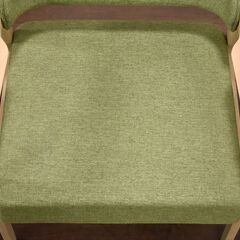 ≪yt1375ジ≫ アウトレット家具 ワイドアームチェア 1Pソファ ミドル高 幅広 試作サンプル 若草色 リビング/ダイニング 60417-01