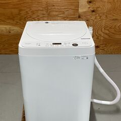 シャープ　全自動洗濯機　5.5kg ES-GE5E-W 2021...