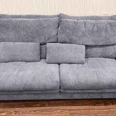 札幌 東区 ニトリ ３人掛け/3P ソファ グレー W185×D95×H90cm 布製 シンプル リビング家具 クッション着脱可能 札幌 東区 ニトリ 3人掛け/3P ソファ グレー W185×D95×H90cm