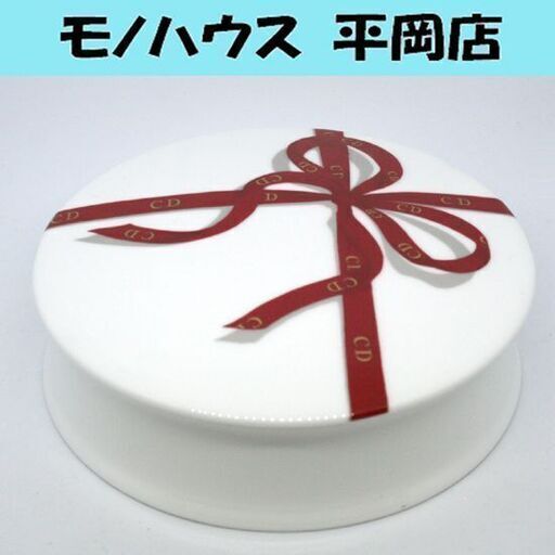 希少 Christian Dior ART DE LA TABLE 蓋つき容器 円形 リボン柄 直径12.5cm ディオール 札幌市 清田区 平岡