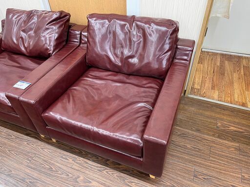札幌 東区 HUKLA/フクラ モデナ 1P/一人掛け ソファ T572 応接 会社 ビニールレザー ローバック ポリフィ使用 日本製 高級 家具