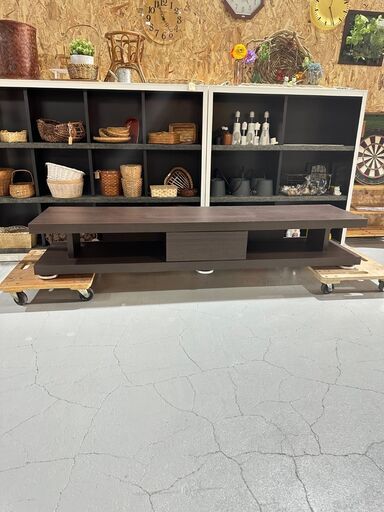 ★テレビボード★ ローボード ダークブラウン ウォルナット 木調 W180cm インテリア シンプル シック アーバン