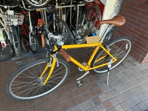 700ｃ　軽量アルミフレーム　7speed　黄色