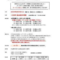 ★第２回ふくしまオープンラージボール卓球大会★福島県卓球協議会
