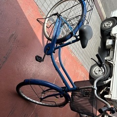 自転車 チャリ　青　bicycle 