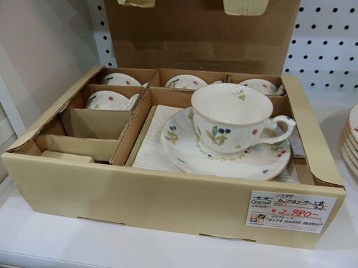 ノリタケ クラフトーン カップ＆ソーサー5客セット 未使用品 【モノ市場東海店】141