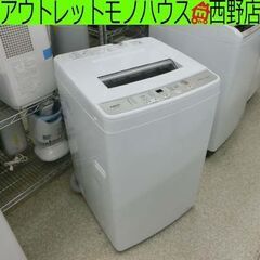 洗濯機 6.0kg アクア 2020年製 AQW-S60J AQ...