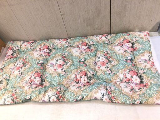 ■11772■掛け布団 羽根布団 フェザー100％ シングルロング 150×200 グリーン 寝具 ふとん