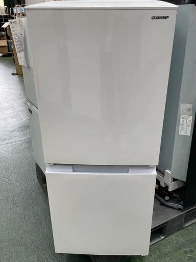 E11　SHARP 2ドア冷蔵庫 SJ-15E9-W 152L 2021年製