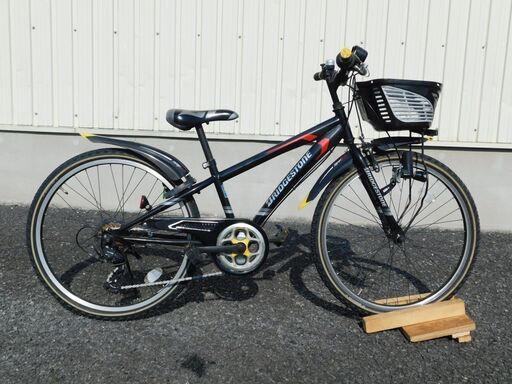 店内でも中古自転車多数販売中!　見に来てください　大人気! ブリヂストン クロスファイヤージュニア 迫力とスピード感! ジュニアマウンテンの決定版! CFJ-47 SHIMANO Tourney 外装7段 24×1.75 P.Xシーニックブラック 車体良好! m14