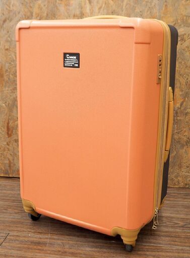 美品 MOZ/モズ キャリーケース オレンジネイビー MZ-0798-60 4.2kg 約69L(拡張時約76L) TSAロック スーツケース 5～6泊 旅行 遠征
