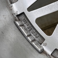 BBS？ 17インチ 10J PCD114.3 5H 5穴 メッシュ ホイール 2本セット タイヤ付 クラウン セルシオ マークX セダン