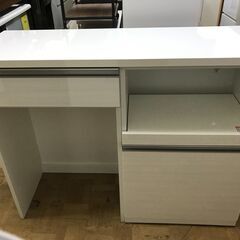 FU859】☆レンジ台 ホワイト おしゃれ シンプル ソフトクローズ付き