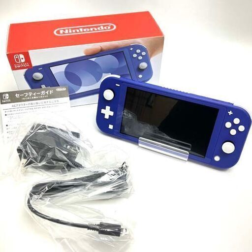 【中古品】任天堂 ニンテンドースイッチライト Nintendo Switch Lite 本体 ブルー HDH-S-BAZAA ゲーム ※美品 簡易動作確認/初期化済み 箱/他有