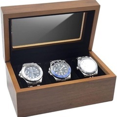 天然木時計ホルダー　腕時計　収納3本収納　腕時計ケース　コレクシ...