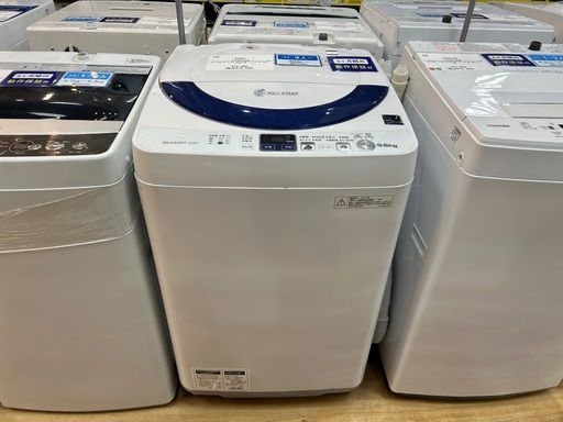 【6か月保証】SHARPの全自動洗濯機入荷しました！！
