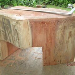 DIY用、杉乾燥かたまり、未完成品、椅子？小物置き、ミニ台、鉢乗せ台
